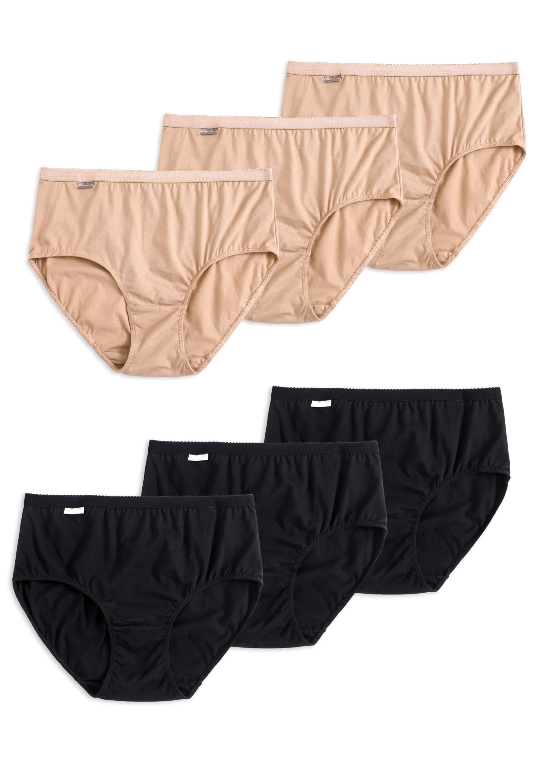 thumbnail image 2 of Womens Cotton Lace High Waisted Underwear Panties Briefs Stretch 4 Pack 2 of 10