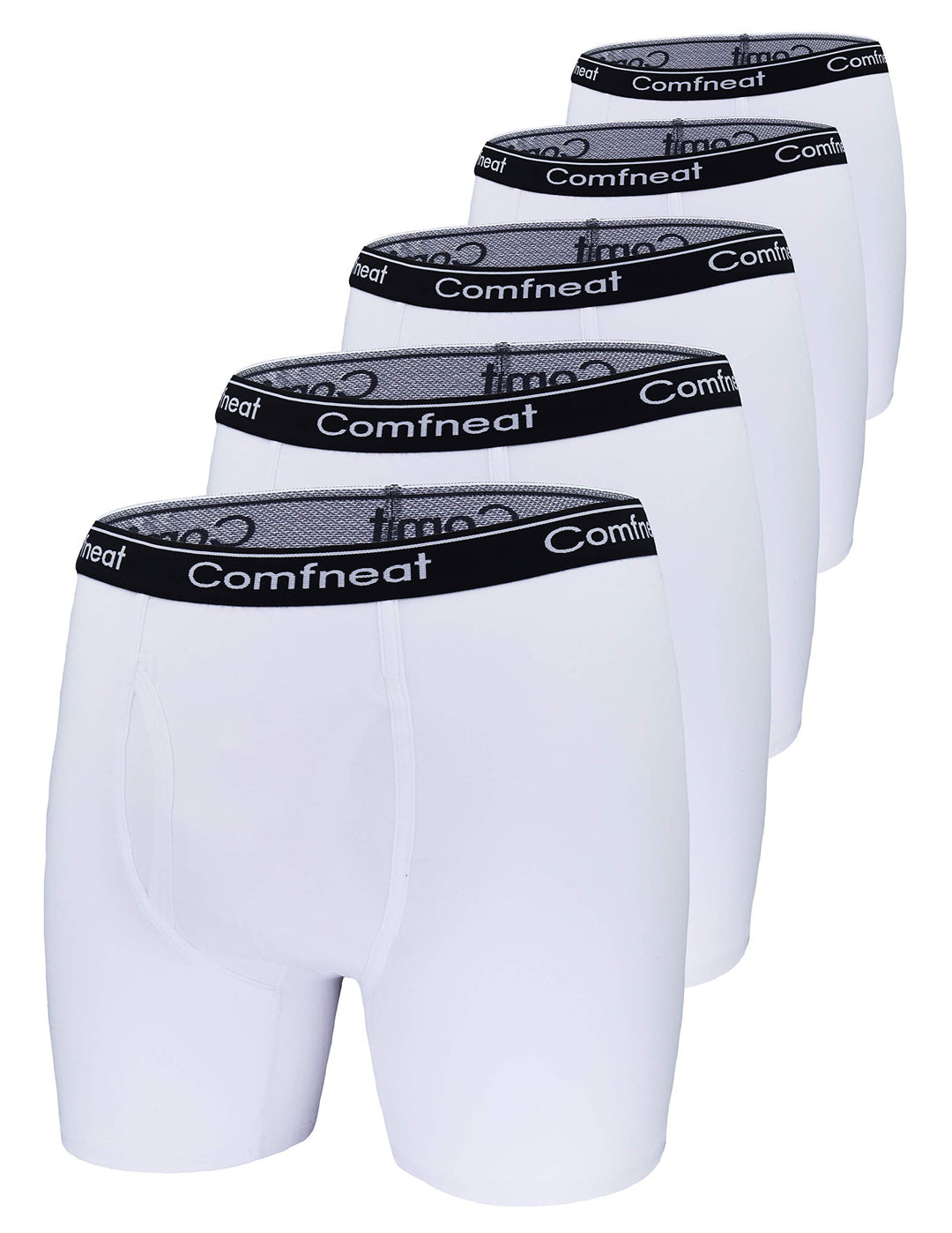 Comfneat Mens 5-Pack deals Big Tall 7XL Boxer Briefs Stretchable Breathable Underwear