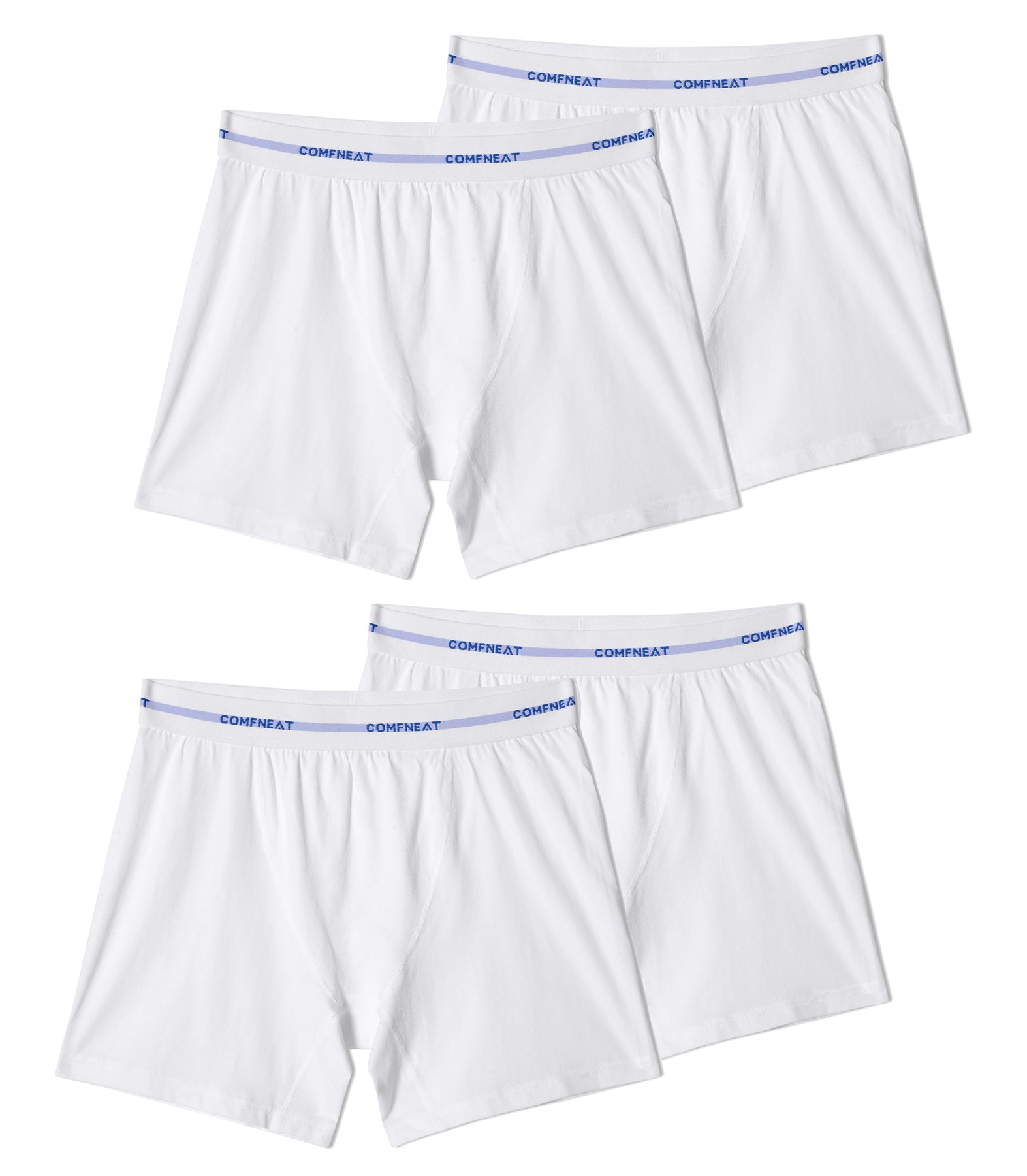 Comfneat Women's 4-Pack Boyshorts Cotton Spandex Boxer Briefs Stretchy